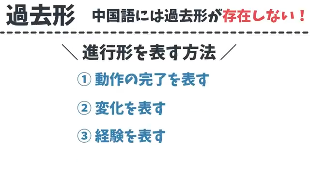 中国語に過去形はない？昔の出来事を表す文法