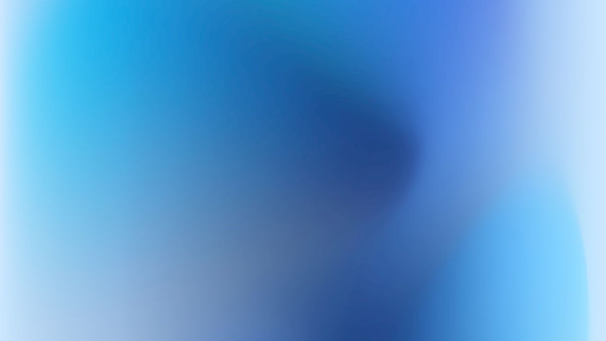 実績を集客につなげる導線を表す、青のなめらかなグラデーションの抽象的な3D