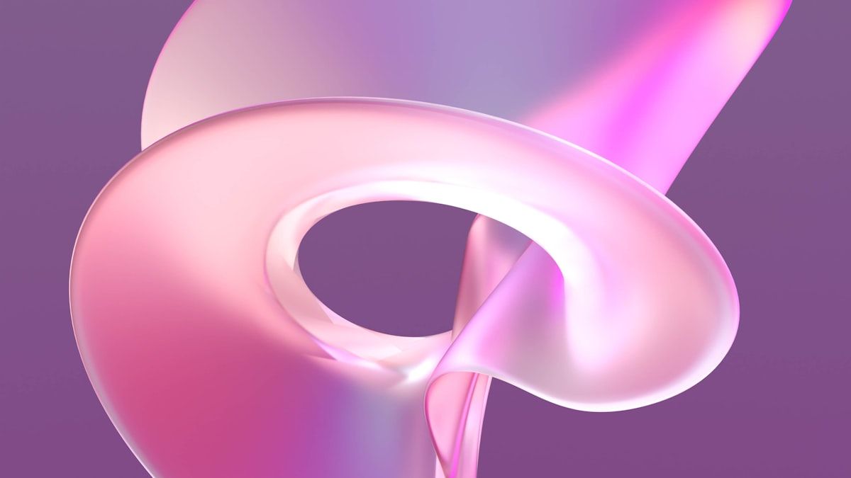 費用の内訳と更新の仕組みを表す、淡いピンクとパープルの渦の抽象的な3D