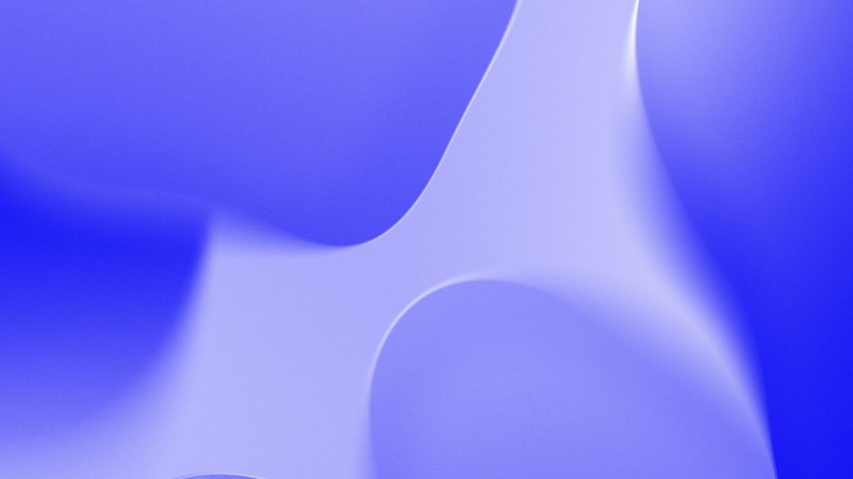 費用の相場を表す、ペリウィンクル色のやわらかな曲面の抽象的な3D