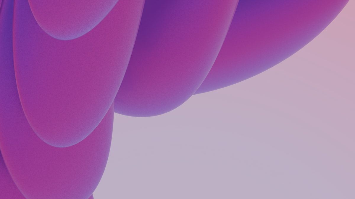 相談導線の設計を表す、淡いピンクとパープルの花びらのような抽象的な3D