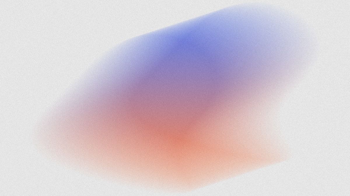 反響を生む導線を表す、青とオレンジのやわらかなグラデーションの抽象的な3D
