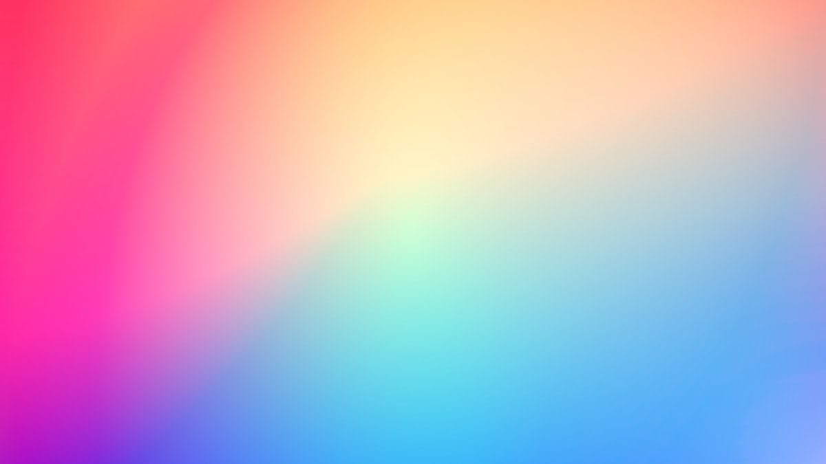 ホームページのメリットと注意点を表す、明るい虹色のグラデーションの抽象的な背景