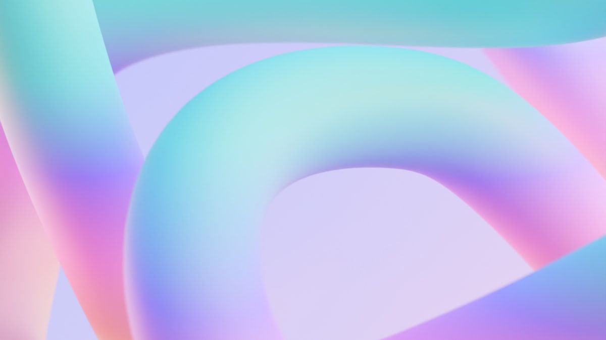 見られるのに予約されない理由を表す、ティールとピンクの抽象的な曲線の3D